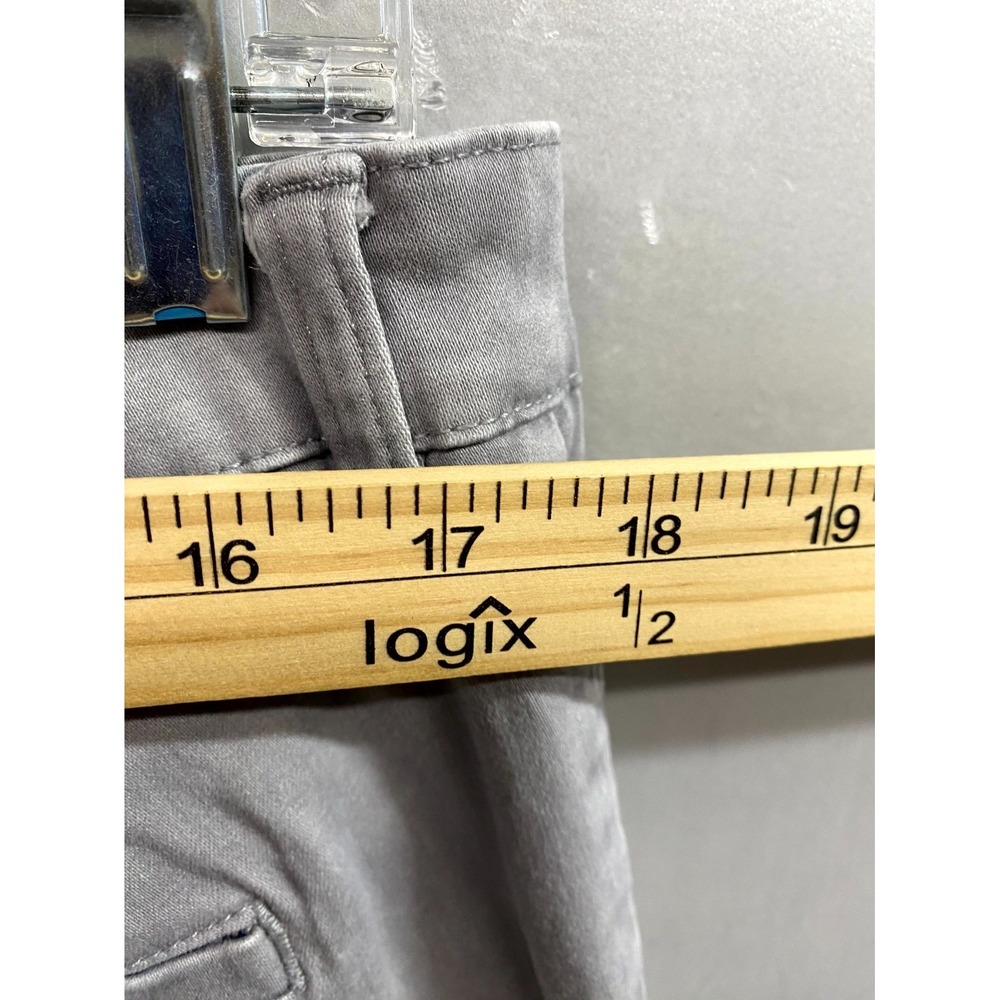 Elliot Mulryan Chino Pants Mens 36x30 Gray Cotton Straight Leg Slash Pocket - Picture 9 of 10